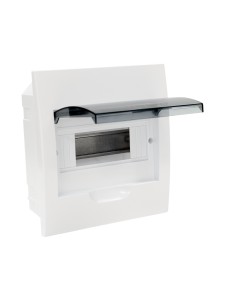 Корпус пластиковый ЩРВ-П-8 черн. прозр. дверь IP41 GENERICA