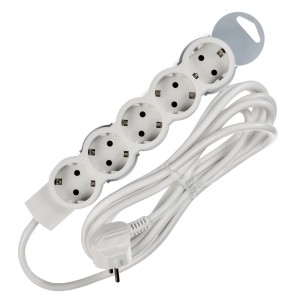 STANDARD Удлинитель У05 5 мест 2P+PE 3м 3х1,5мм2 16А белый IEK