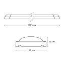 Св-к светодиодный матовый Gauss IP20 1185*120*46мм 36W 3500lm 4000K WLF-4 сталь 1/12