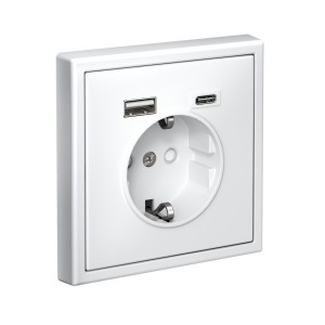 ARTGALLERY РОЗЕТКА 16А с 2 USB A+C, 5В/2,4А/3,0А, 2х5В/1,5А, механизм, ЛОТОС