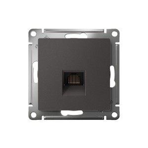 ATLASDESIGN РОЗЕТКА компьютерная RJ45 кат. 5e, механизм, БАЗАЛЬТ