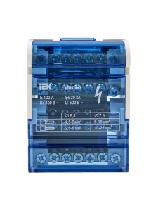 Шины на DIN-рейку в корпусе (кросс-модуль) ШНК 4х7 3L+PEN IEK