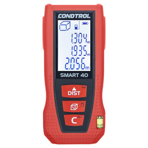 Дальномер лазерный SMART 40 (Красный / 40 м / +- 1,5 мм / 2хААА / Чехол), CONDTROL