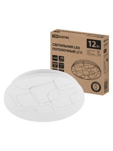 Светильник LED потолочный ДПБ 03, 12 Вт, 4000 К, Геометрия, TDM.