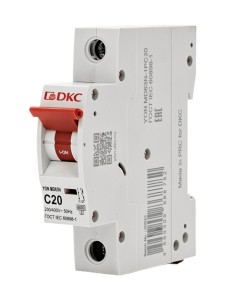 Автоматический выключатель YON max типа MD63N, 6кА, 1 полюс, хар-ка C, 20А DKC