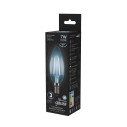 Лампа Gauss Filament Свеча 7W 580lm 4100К Е14 LED 1/10/50