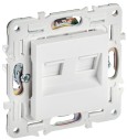 SKANDY Розетка компьютерная двойная RJ45 кат.5E SK-K03W арктический белый IEK