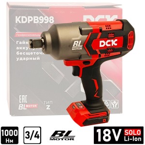 Гайковерт аккумуляторный KDPB998 DCK (KDPB998(TYPE Z))