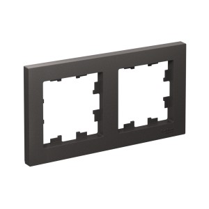 ATLASDESIGN 2-постовая РАМКА, универсальная, БАЗАЛЬТ