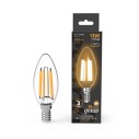 Лампа Gauss Filament Свеча 13W 1100lm 2700К Е14 LED 1/10/50