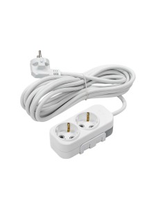 EL-BI,Myra,удлинитель 2гн5м с/з белый,527-010205-221