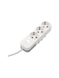 EL-BI,Myra,удлинитель 3гн3м с/з с выкл. белый,527-010203-322