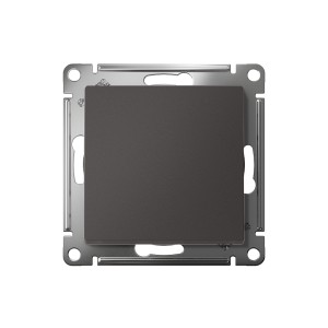 ATLASDESIGN 1-клавишный ВЫКЛЮЧАТЕЛЬ, сх.1, 10АХ, механизм, БАЗАЛЬТ