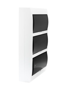 Корпус пластиковый ЩРН-П-36 черная прозрачная дверь IP41 GENERICA
