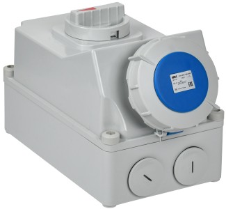 Розетка стационарная ССИ-133 2P+PE 63А 200-250В IP54 IEK