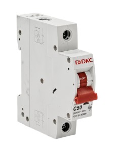 Автоматический выключатель YON max типа MD63N, 6кА, 1 полюс, хар-ка C, 50А DKC