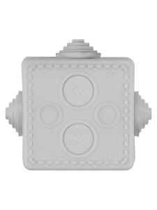65х65х50мм ОП IP54 коробка распаячная, крышка,4 вх. TDM