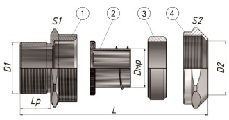 МВН-ЛС-М20-МР15 IP67 ГОФРОМАТИК