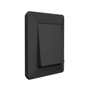 ATLASDESIGN AIR 1-постовая РАМКА, КАРБОН/дымчатый черный