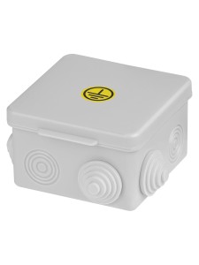 Коробка уравнивания потенциалов (КУП) ОП 80х80х50 мм, шина 6х9, 6 групп, IP54, инд. штрихкод, TDM.