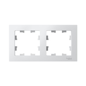 ATLASDESIGN 2-постовая РАМКА, универсальная, БЕЛЫЙ