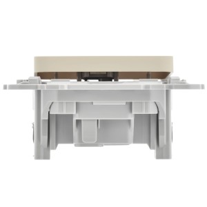 FLITE Выключатель 1-клавишный 10А ВС11-1-0-ФлСл сливочный IEK