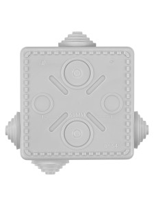 Коробка уравнивания потенциалов (КУП) ОП 80х80х50 мм, шина 6х9, 6 групп, IP54, инд. штрихкод, TDM.