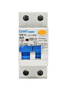 Дифавтомат NB1L 1P+N B25 30mA тип AC 10kА (36mm) (R)