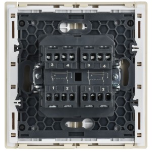 FORTE&PIANO Выключатель 2-клавишный перекрестный 10А FP409 ваниль IEK