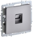 BRITE Розетка компьютерная RJ45 кат.5E РК10-БрС сталь IEK