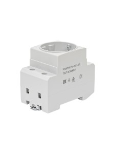 Розетка РАр10-3-ОПс заземлением на DIN-рейку IEK