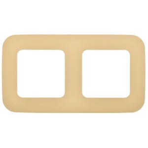 FLITE Рамка 2-местная РУ-2-А-ФлН навахо IEK