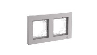 ATLASDESIGN AQUA 2-постовая РАМКА, IP44, АЛЮМИНИЙ