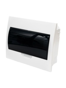 Корпус пластиковый ЩРВ-П-12 черн. прозр. дверь IP41 GENERICA