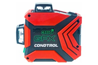 Нивелир лазерный GFX360-3 (Зеленый / 30/60 м/ 3 луча / +-0.3 мм/м / Чехол), CONDTROL