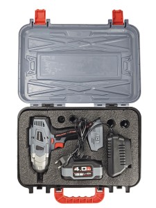 Аккумуляторный гайковерт бесщеточный ударный E0105 ProfiPower DWDTW-20V (Li-ion-1шт, 4.0Ач, 600Нм, З/У, кейс)