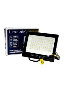 Светодиодный прожектор LUMIN'ARTE LFL-100W/06 100Вт 5700К IP65 8000лм серый корпус 212х171х29 1/20