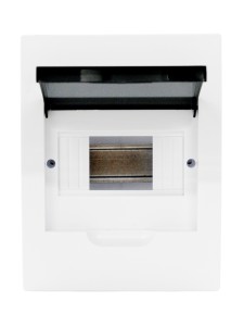 Корпус пластиковый ЩРВ-П-6 черн. прозр. дверь IP41 GENERICA