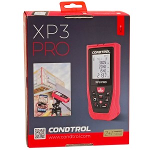 Дальномер лазерный XP3 Pro (Красный / 120 м/ +- 1.5 мм / 3хAAA Smatr Measure / Чехол), CONDTROL