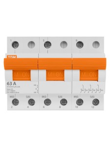 Модульный переключатель трехпозиционный МП-125 3P 63А TDM