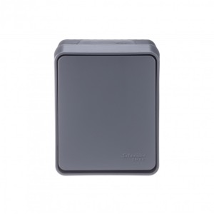 ATLASDESIGN PROFI IP54 О/У 1-клавишный ПЕРЕКЛЮЧАТЕЛЬ, сх.6, 10АХ, АНТРАЦИТ