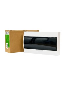 Корпус пластиковый ЩРН-П-18 черн. прозр. дверь IP41 GENERICA