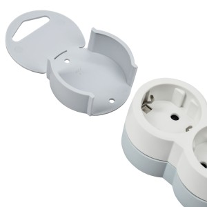 STANDARD Колодка для удлинителя с заземлением К04 4 места белая IEK