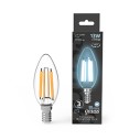 Лампа Gauss Filament Свеча 13W 1150lm 4100К Е14 LED 1/10/50