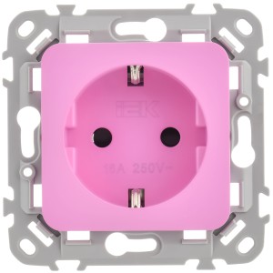 FLITE Выключатель 1-клавишный 10А ВС11-1-0-ФлПр пурпурный IEK