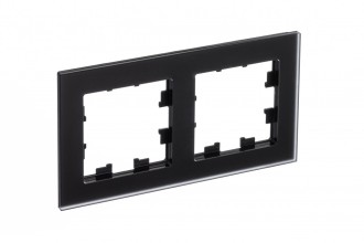 ATLASDESIGN NATURE 2-постовая РАМКА, МАТОВОЕ ОРГАНИЧЕСКОЕ СТЕКЛО ЧЕРНЫЙ