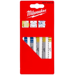 Полотна для лобзика Milwaukee Набор (5 шт) (213116.254061/063/064/071) 4932345825