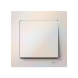 ATLASDESIGN 1-клавишный ВЫКЛЮЧАТЕЛЬ, сх.1, 10АХ, в сборе, быстрозажим. клем., ЖЕМЧУГ