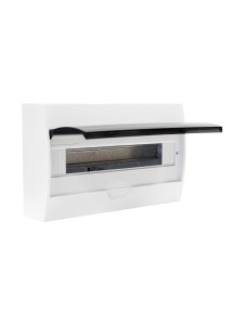 Корпус пластиковый ЩРН-П-18 черн. прозр. дверь IP41 GENERICA