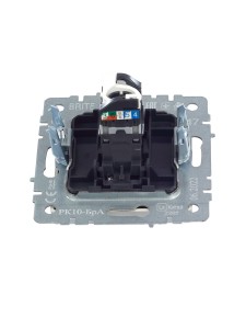 BRITE Розетка компьютерная RJ45 кат.5E РК10-БрА алюминий IEK